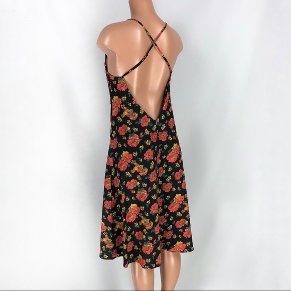 LPA Button Up Slip Dress In Rose Garden - Picture 9 of 15